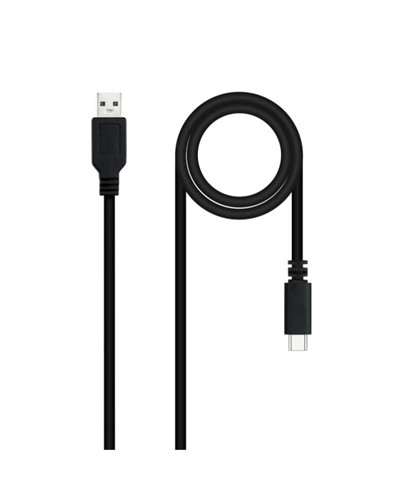 Nanocable Cable USB 2.0 3A USB-C-M/M 1.5M Negro