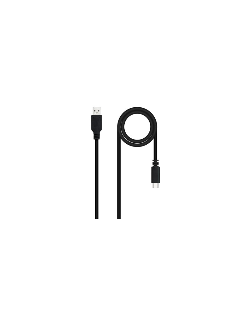 Nanocable Cable USB 2.0 3A USB-C-M/M 1.5M Negro