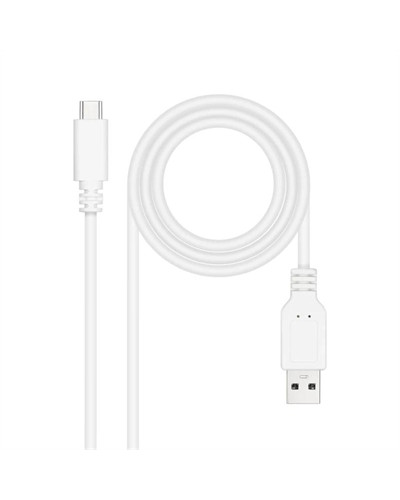 Nanocable Cable USB 2.0 3A USB-C-M/M 3M Blanco