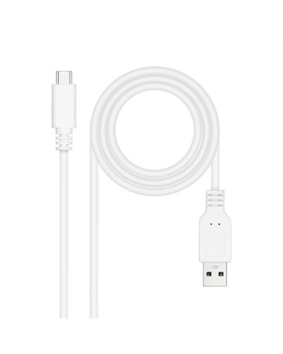 Nanocable Cable USB 2.0 3A USB-C-M/M 2M Blanco