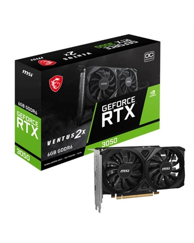 MSI VGA NVIDIA RTX 3050 VENTUS 2X E 6G OC DDR6
