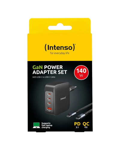 Intenso | KIT Cargador GaN W140A3C + Cable USB-C