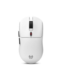KROM KLEVER Raton gaming superligero wireless Blco