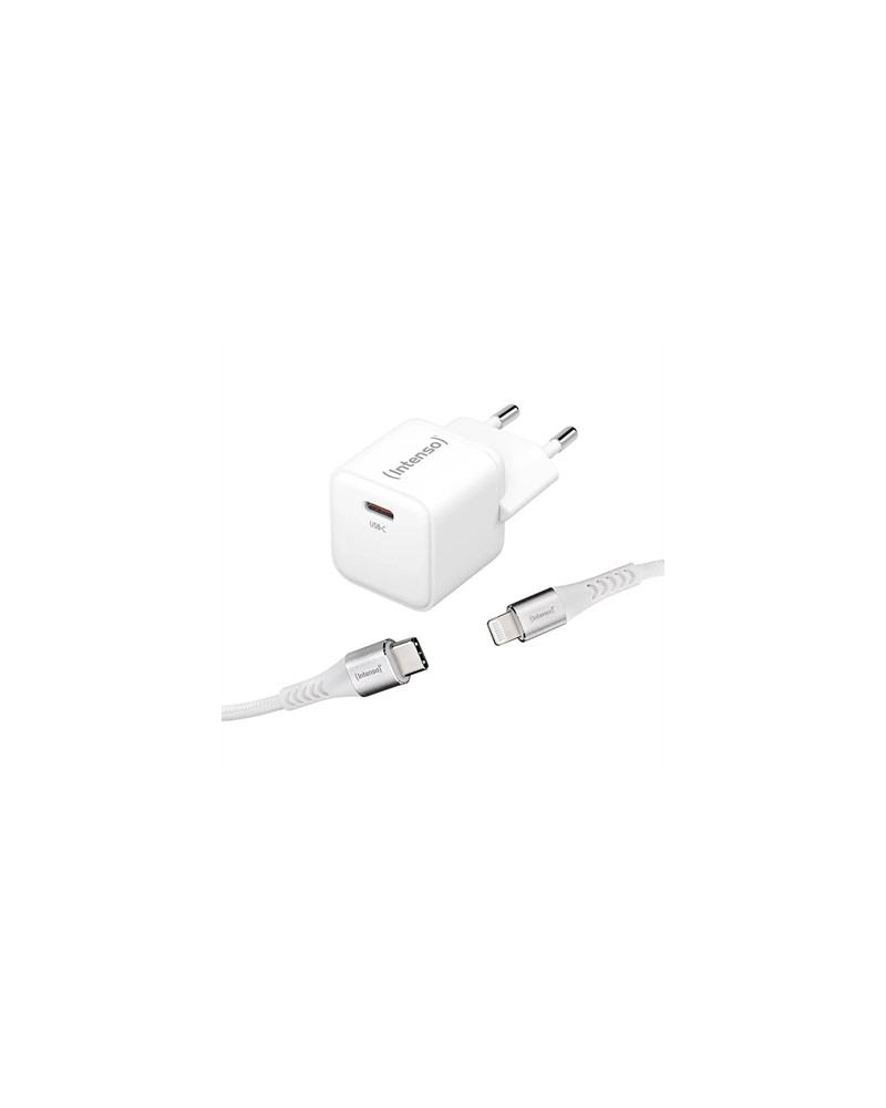 Intenso | KIT Cargador GaN W30C + Cable Lightning