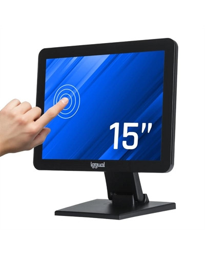 iggual Monitor táctil capacitivo 15" VGA HDMI USB