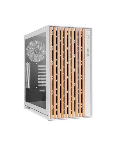 Nox Semitorre HUMMER ELEMENT madera blanco Type-C