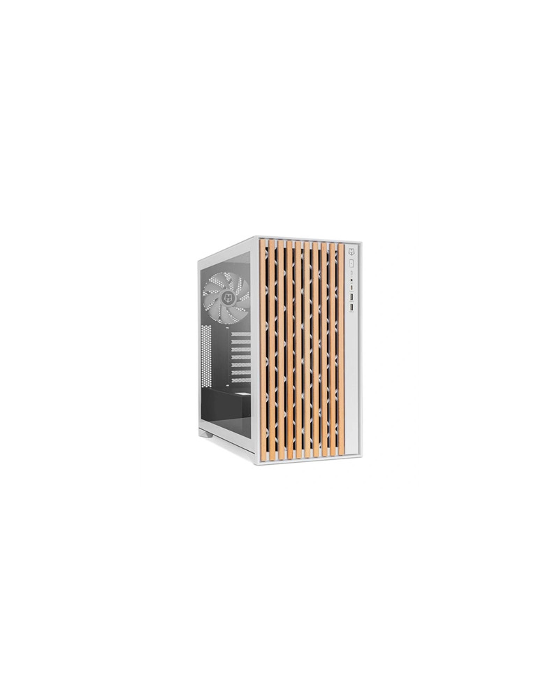 Nox Semitorre HUMMER ELEMENT madera blanco Type-C