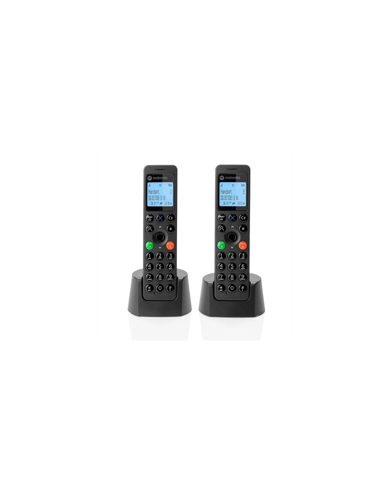 MOTOROLA DOT202 teléfono DECT DUO Negro