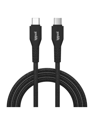 iggual Cable USB-C a tipo C 60W 3A 100 cm trenzado