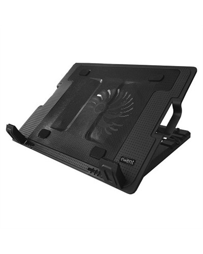 EWENT EW1258 Soporte Ventilador Portatil 17"+2 USB