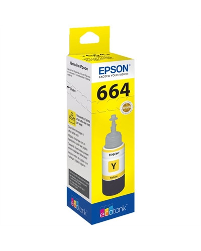 Epson Botella Tinta Ecotank T6641 Amarillo