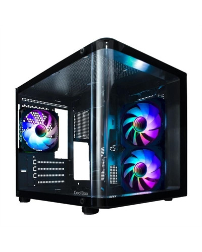 COOLBOX CHASIS MATX GM100 CRISTAL 3XVENT.ARGB