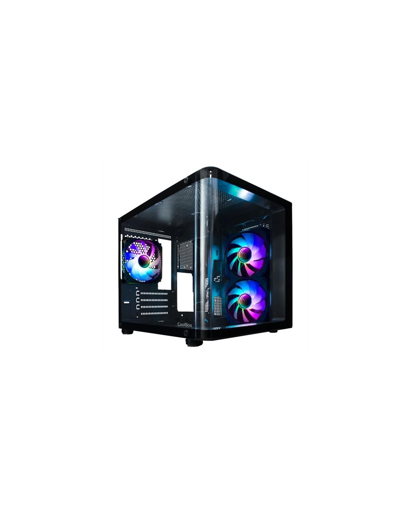 COOLBOX CHASIS MATX GM100 CRISTAL 3XVENT.ARGB