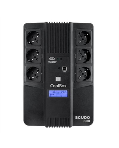 COOLBOX SAI SCUDO3 800VA/480W CON PANTALLA  LCD