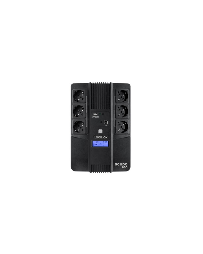 COOLBOX SAI SCUDO3 800VA/480W CON PANTALLA  LCD