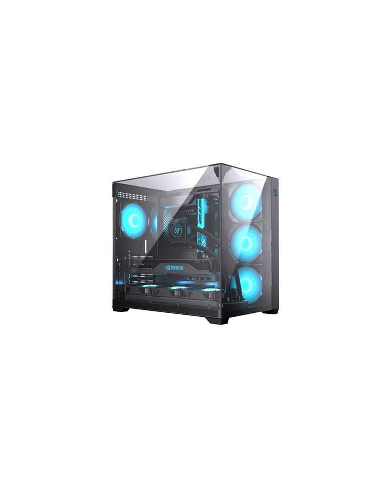 Hiditec Caja Atx Gaming Sky Black USB 3.1 TYPE-C