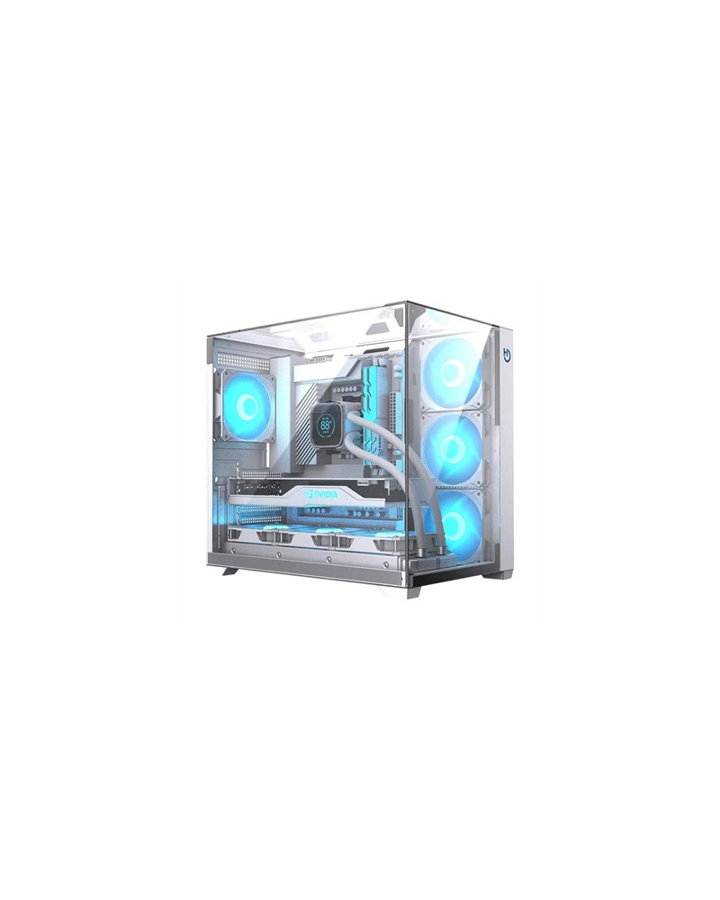Hiditec Caja ATX Gaming Sky White USB 3.1 TYPE-C