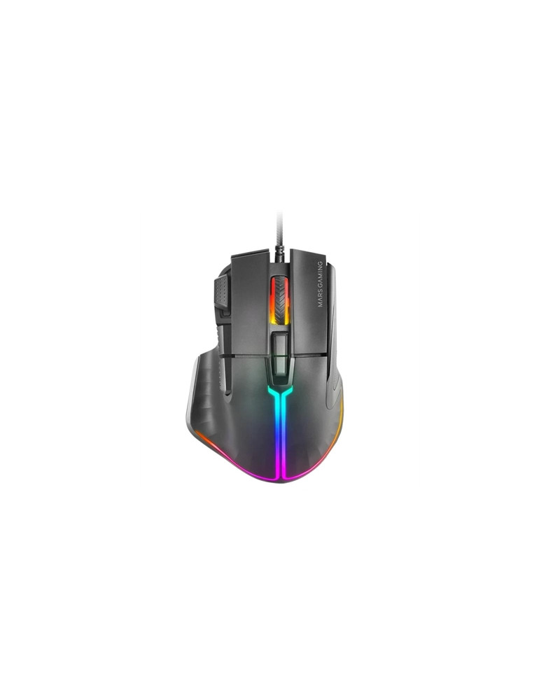 MARS GAMING RATÓN RGB,12800 DPI,ERGO REPOSAPU.