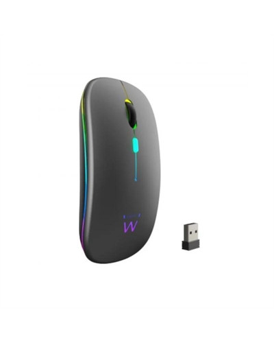 EWENT Ratón Inalámbrico Recarg. Dual  BT/WIFI, RGB