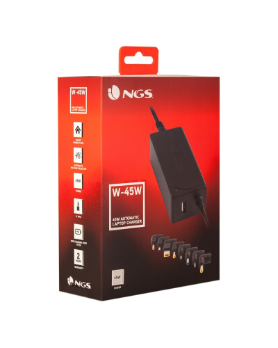 NGS  CARGADOR PARA PORTATIL 45W