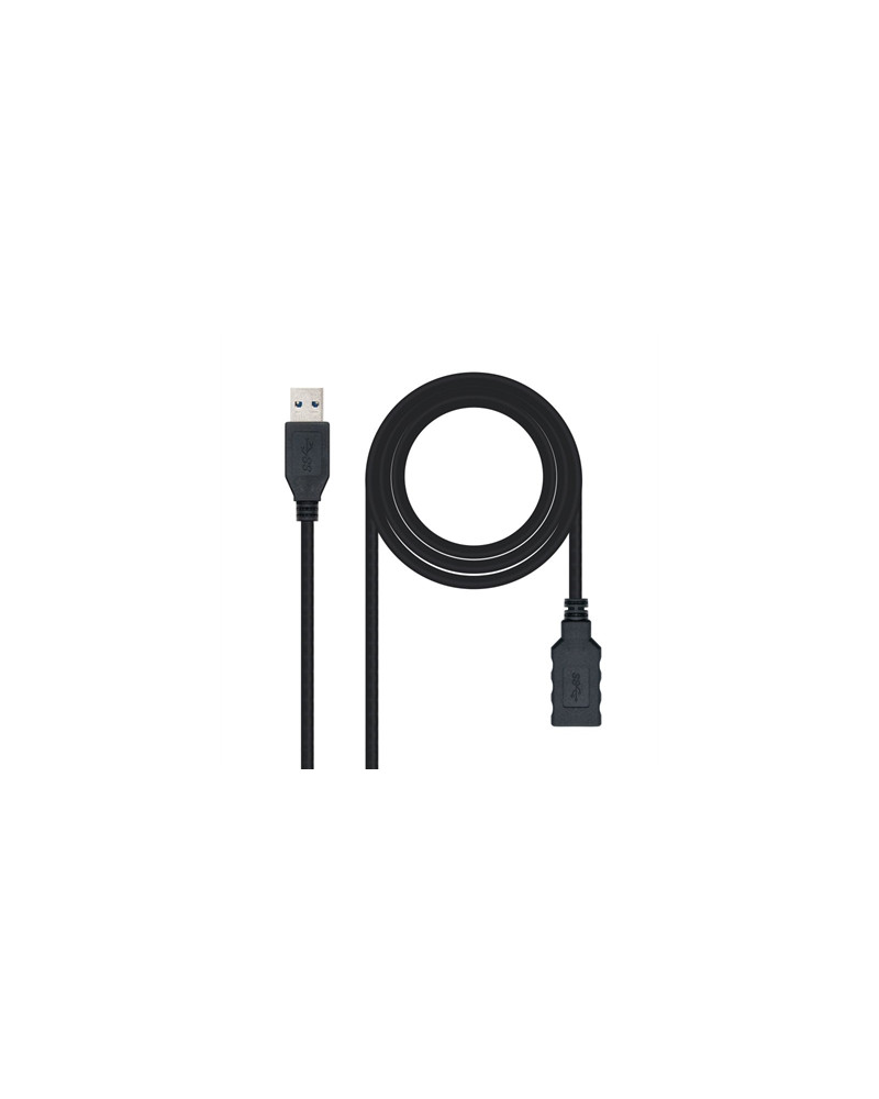 Nanocable Cable USB 3.0 Tipo A/M-A/H Negro 3.0 m