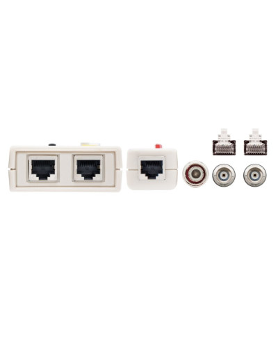 Nanocable Testeador cable RJ11/RJ12/RJ45, coaxial