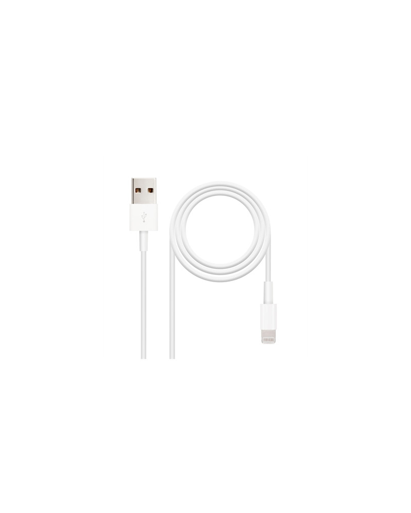 Nanocable Cable de datos/carga LIGHTNING/USB 2 M