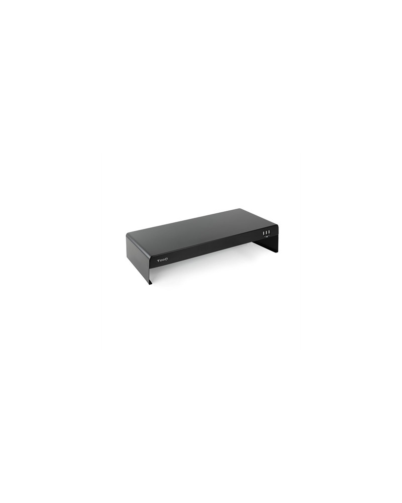 Tooq Soporte elevador monitor/portátil 3xUSB negro