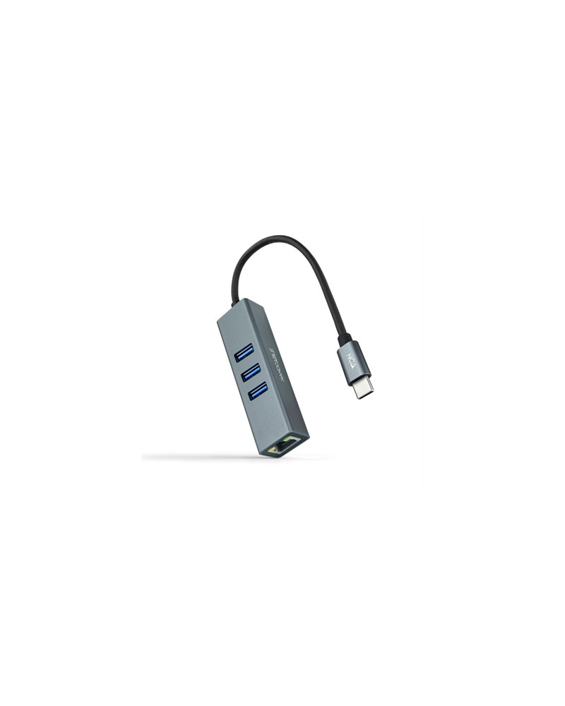 Nanocable Conversor USB-C Ethernet +3xUSB 3.0