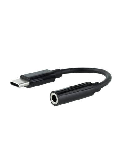 Nanocable Adaptador Audio USB-C/M a Jack/H, Negro