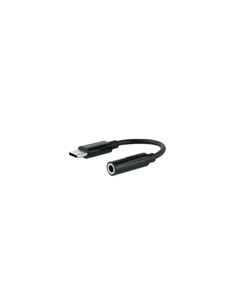 Nanocable Adaptador Audio USB-C/M a Jack/H, Negro