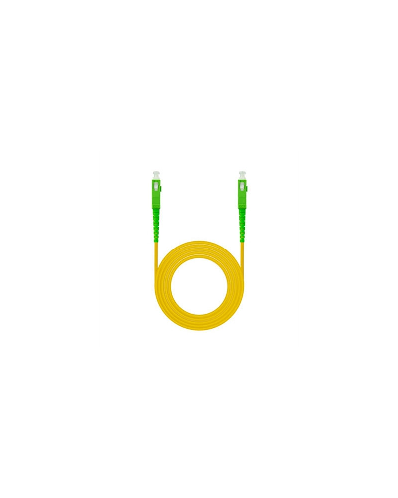 Nanocable Cable fibra SC/APC LSZH Amarillo 15m