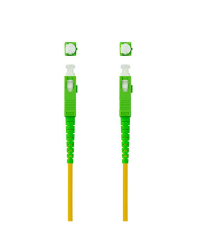Nanocable Cable fibra SC/APC LSZH Amarillo 15m