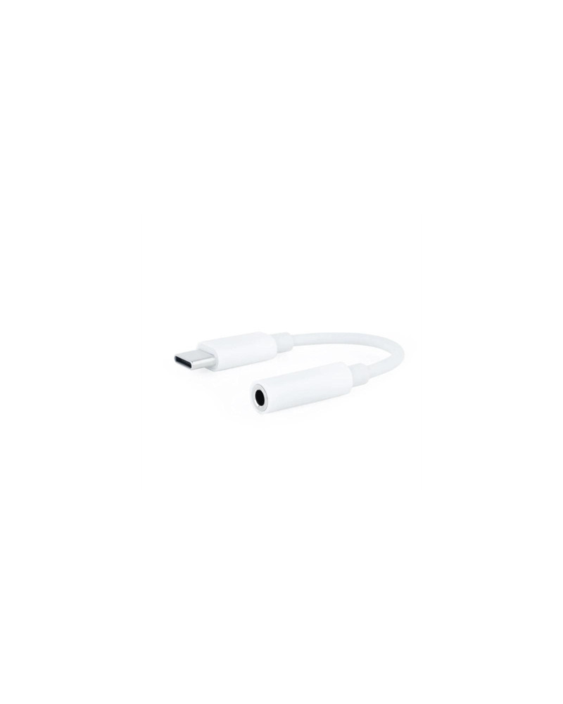 Nanocable Adaptador Audio USB-C-M a Jack-H, Blanco