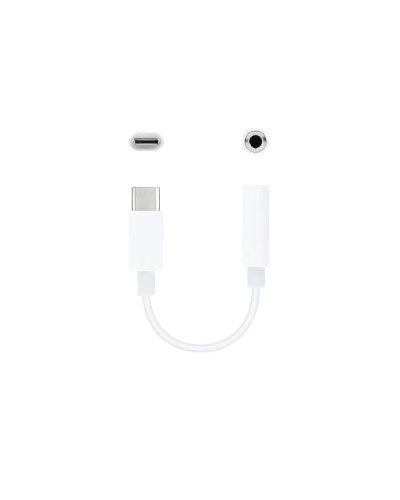 Nanocable Adaptador Audio USB-C-M a Jack-H, Blanco