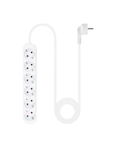 Nanocable Regleta de Enchufes 6 Tomas 1.4 m Blanco