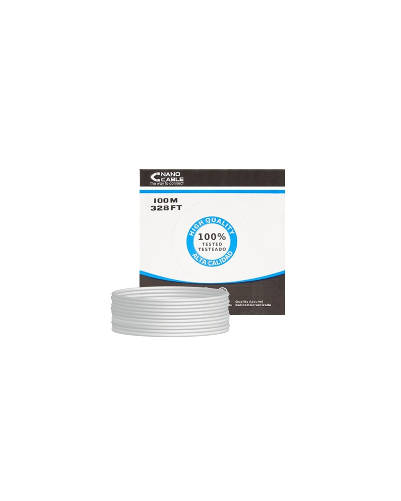 Nanocable Bobina Cable RJ45 CAT6 FTP 100M  Cobre