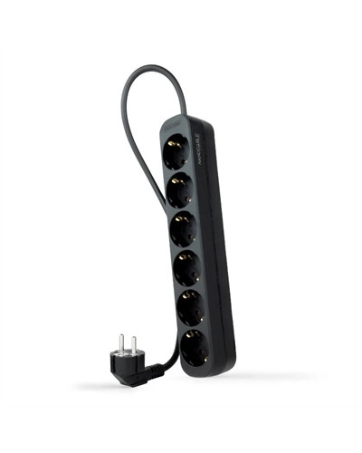 Nanocable Regleta de Enchufes 6 Tomas 1.4 m Negro