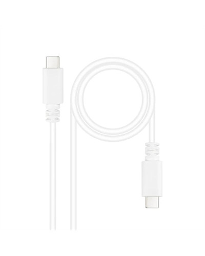 Nanocable Cable USB2.0 3A USB-C/M-M 1.5 Blanco