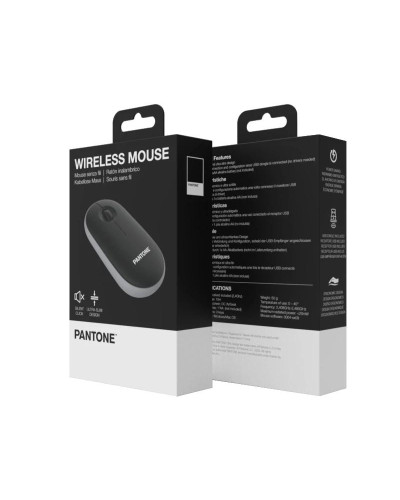 Celly Raton Pantone Inalambrico Negro Click silen.