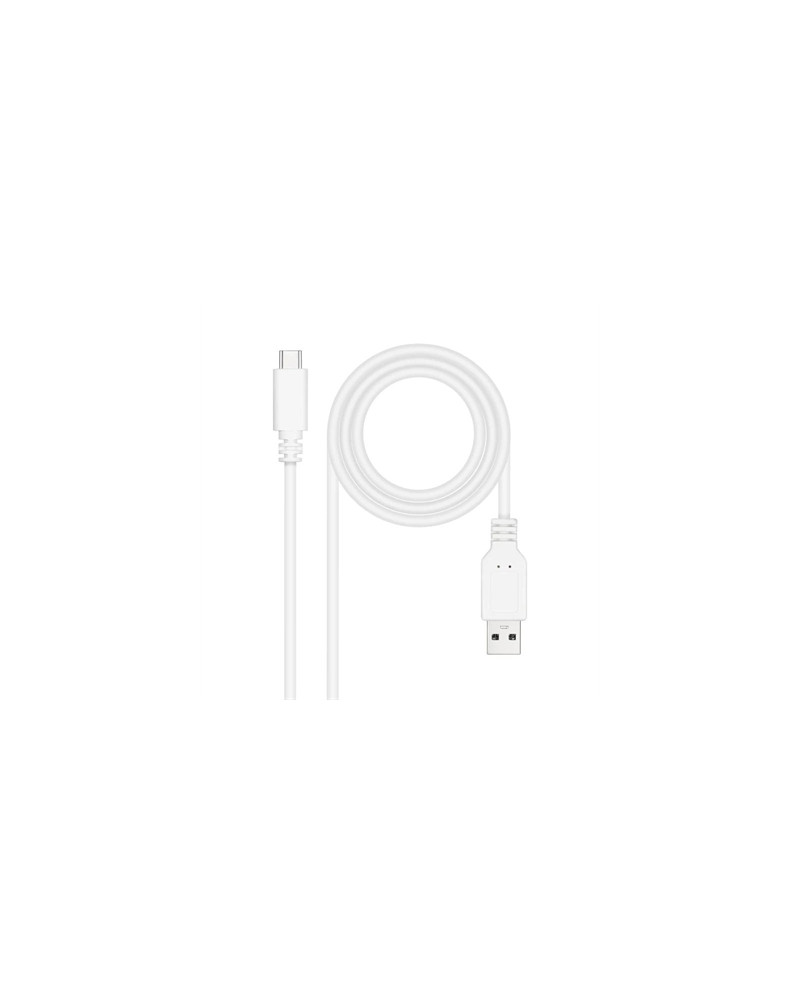 Nanocable Cable USB 2.0 3A USB-C-M/M 1.5M Blanco