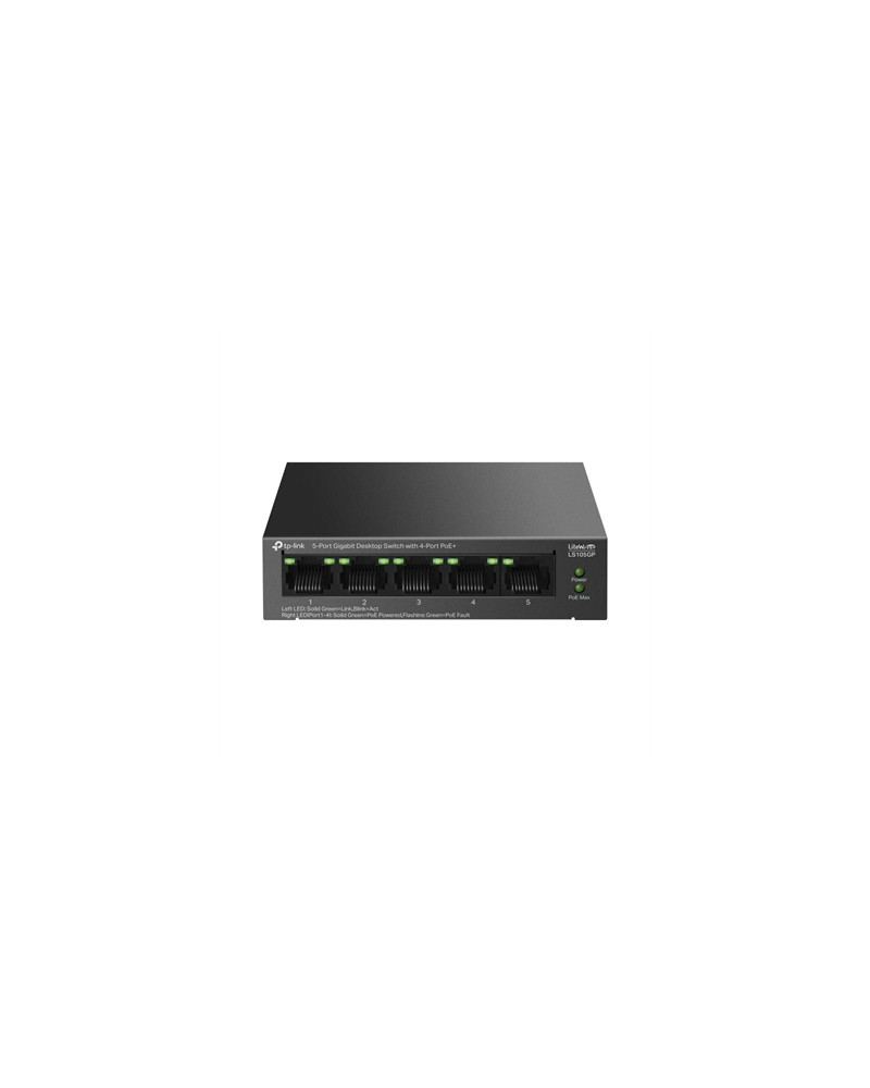TP-Link LS105GP Switch 4xGb PoE+ 1xGb 65w