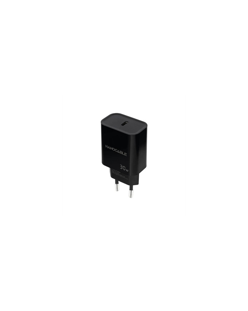 Nanocable Cargador pared USB-C PD 30W Negro