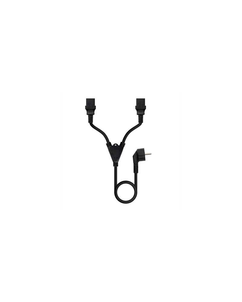 Nanocable Cable aliment. CEE7-M a 2xC13-H 3 m