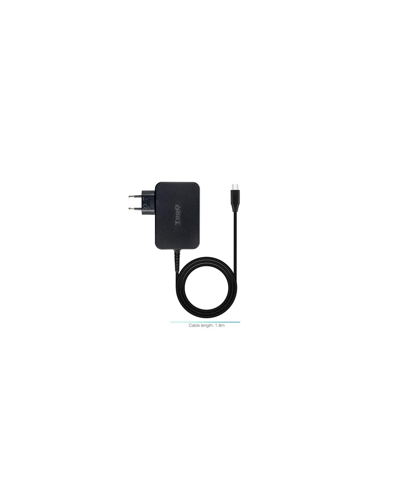 Tooq Cargador portátil GAN USB-C PD 100W Negro