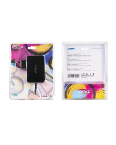 Tooq Cargador portátil GAN USB-C PD 100W Negro
