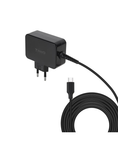 Tooq Cargador portátil GAN USB-C PD 45W Negro