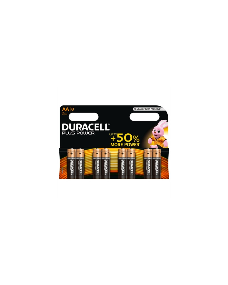 Duracell Plus Power Pila Alcalina AA LR6 Blister*8