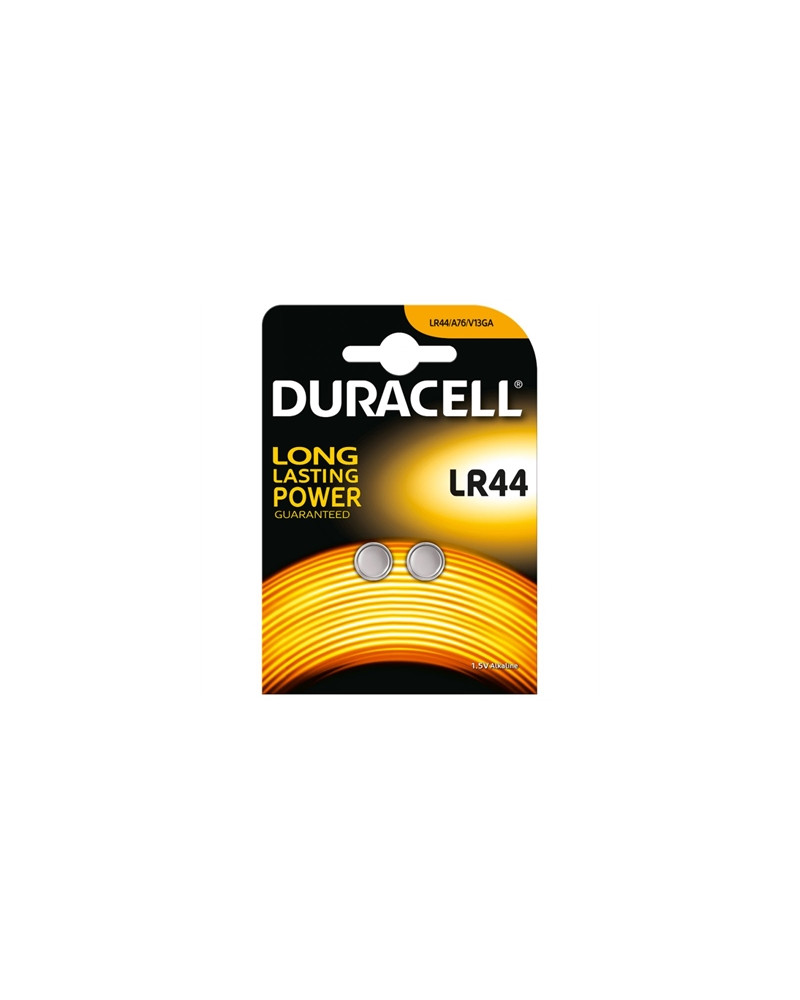 Duracell Pila Botón Alcalina LR44 1,5V Blister*2