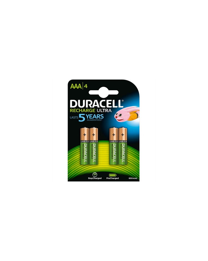 Duracell Pila Recargable HR03 AAA 900mAh Blister*4